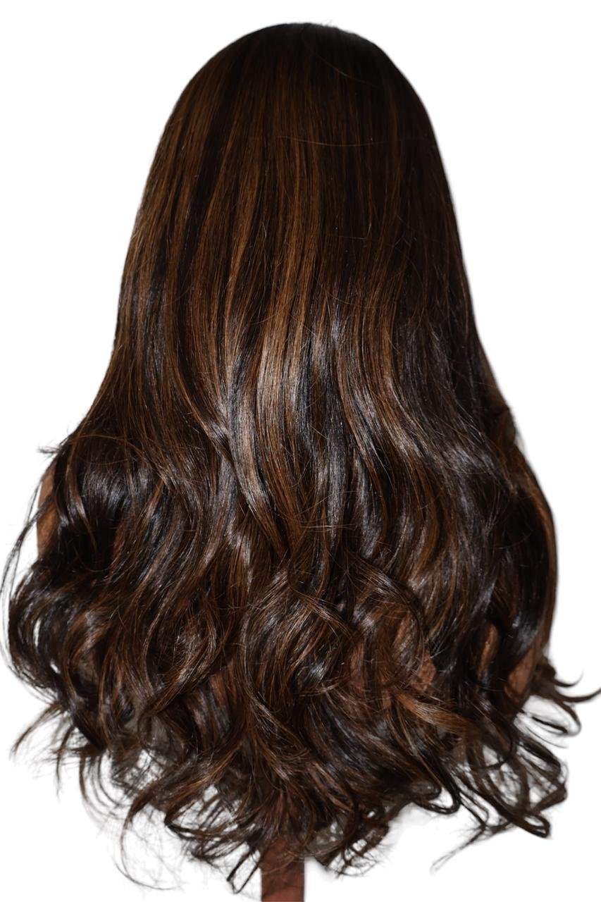 Peluca de cabello 100% humano de 24 pulgadas Lace Front 13x4 - Imagen 4