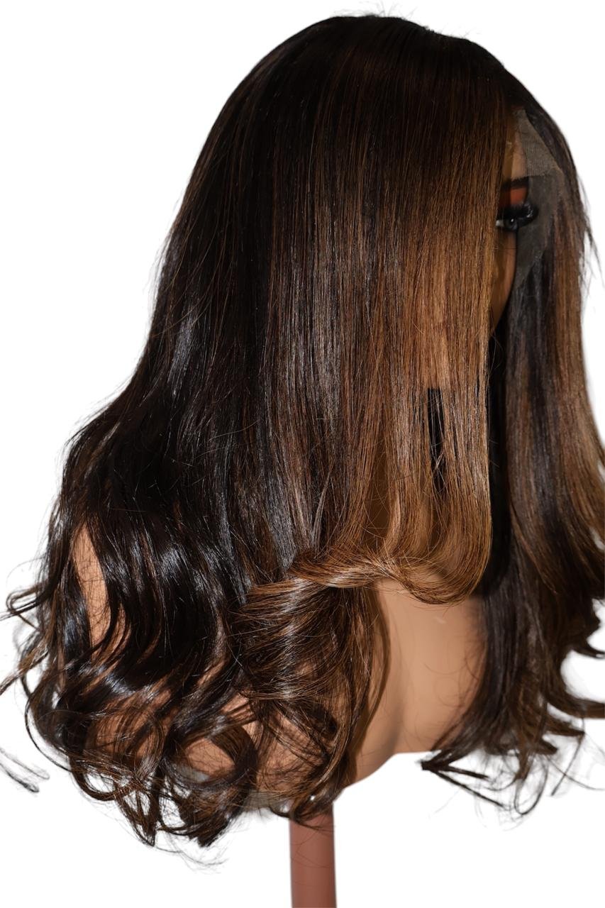 Peluca de cabello 100% humano de 24 pulgadas Lace Front 13x4 - Imagen 3