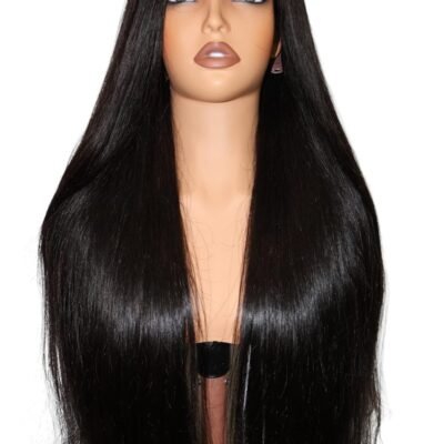 Peluca de cabello 100% humano de 26 pulgadas Lace Front 5x5